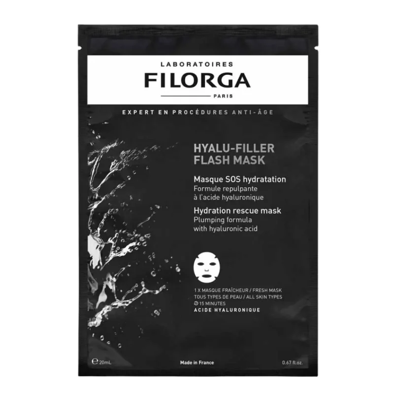 Filorga Hydra-Filler Flash Mask Masque SOS hydratation visage en tissu 20ml