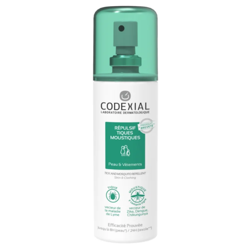 Codexial Répulsif Tiques Moustiques 75ml