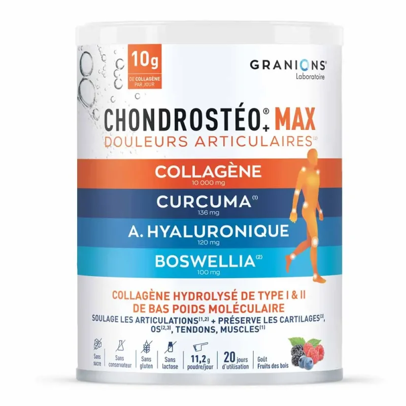 Granions Chondrostéo Max Goût fruits des bois 226g