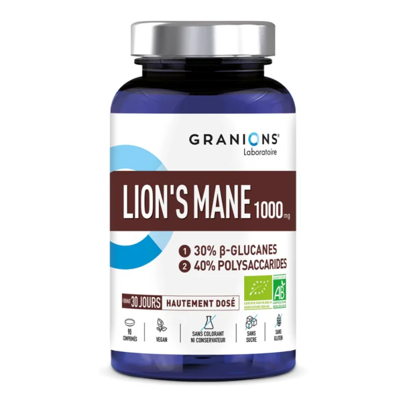 Granions – Lion’s Mane 1000 mg, 90 gélules
