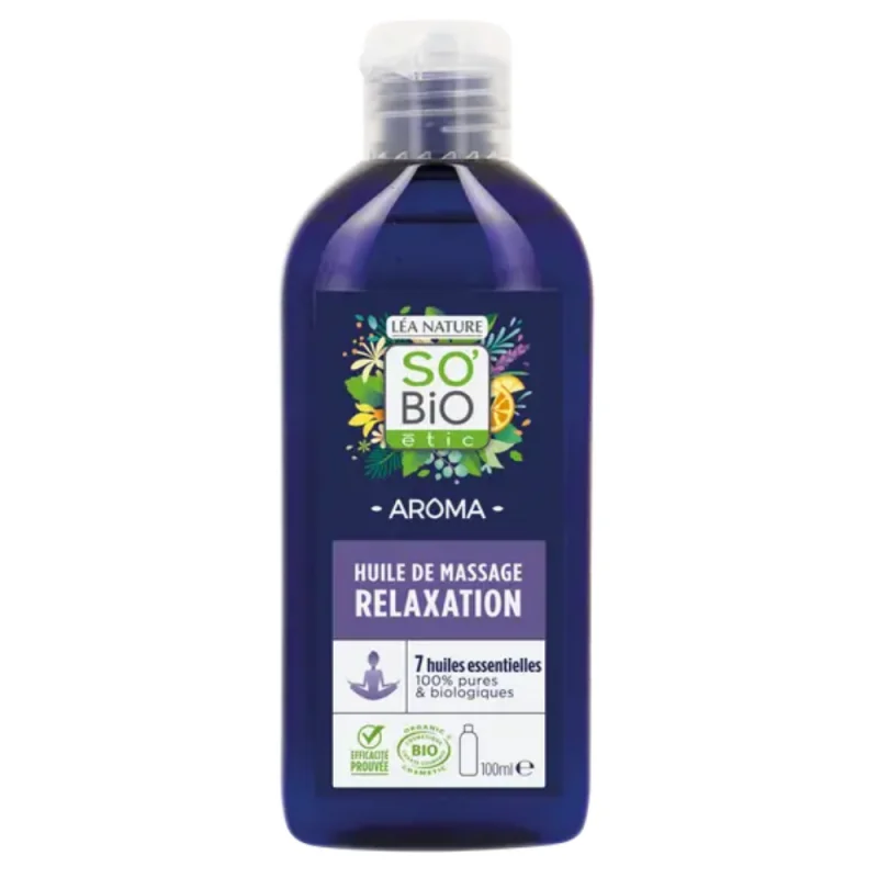 Léa Nature Huile de massage bio relax Fl pompe/100ml