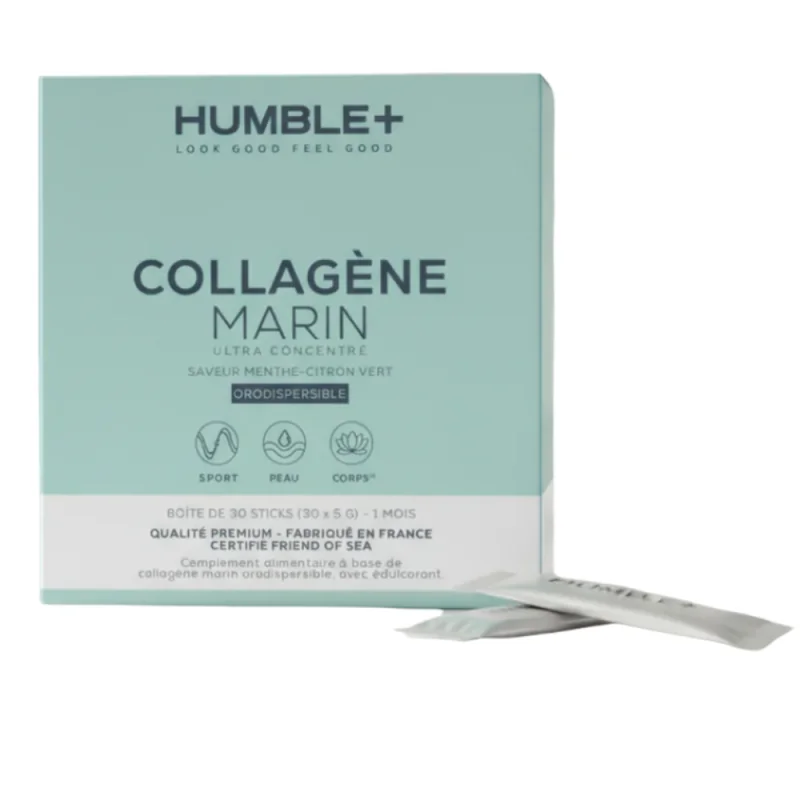 HUMBLE + Collagène Marin ultra Concentré 30 sticks orodispersibles