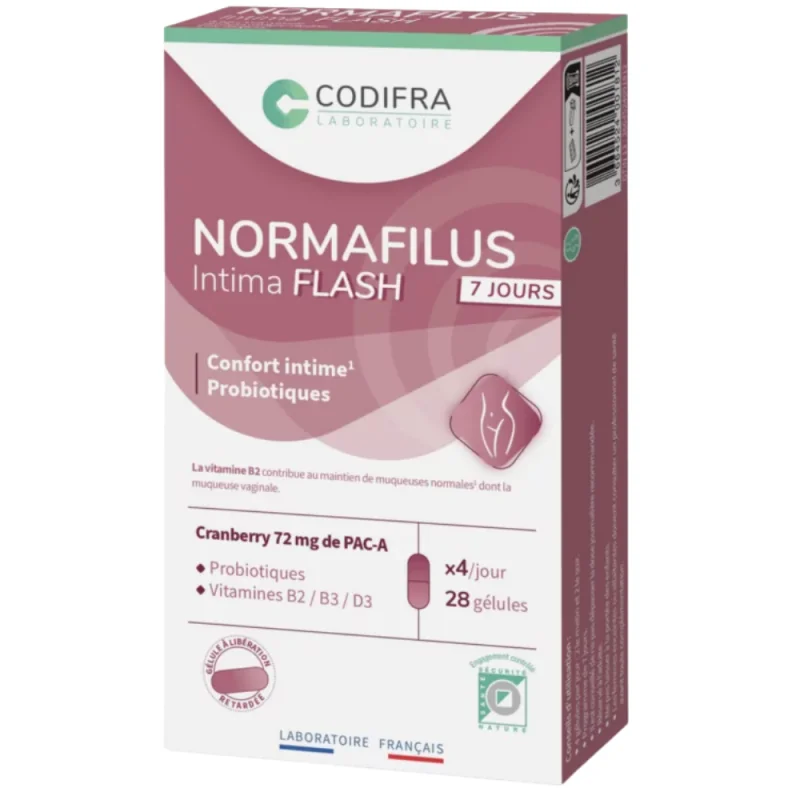 Codifra Normafilus Intima Flash 28 gélules
