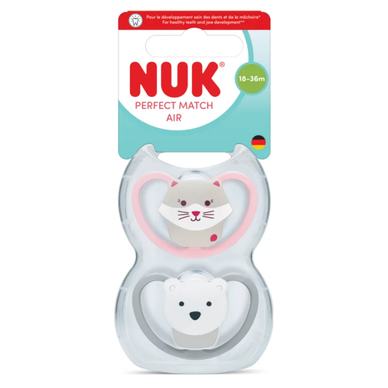 Nuk Lot de sucettes 18/36m Perfect Match Air