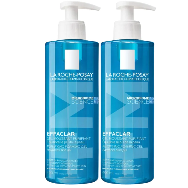 La Roche Posay Effaclar Gel Moussant Purifiant 2x400 ml