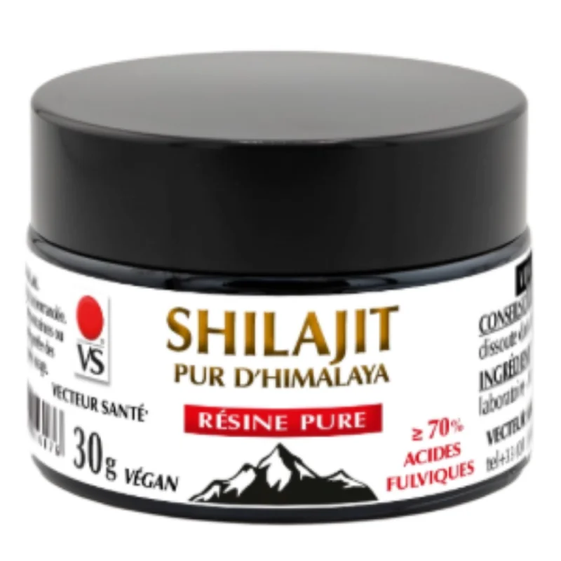 Vecteur Santé Shilajit Résine Pur 30g