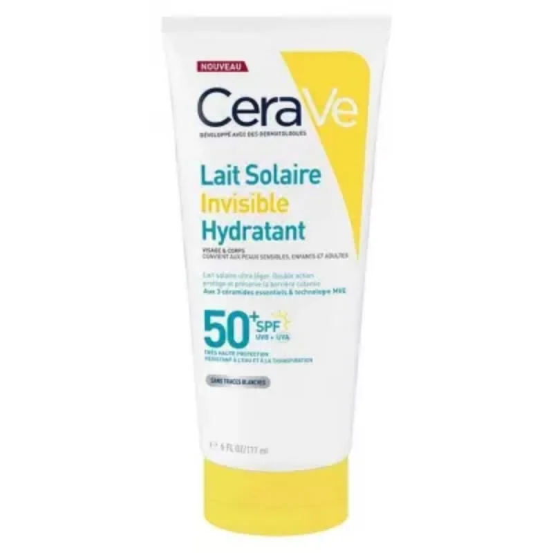 CeraVe Lait Solaire Hydratant Invisible SPF50+ 177 ml