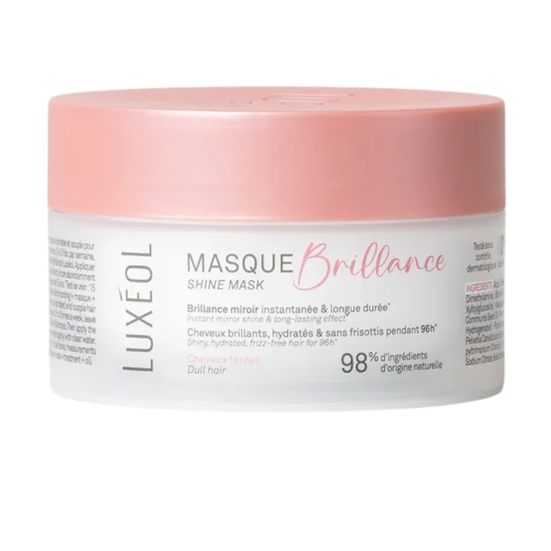 Luxéol Masque Brillance – Effet Miroir & Anti-Frisottis - 200 ml