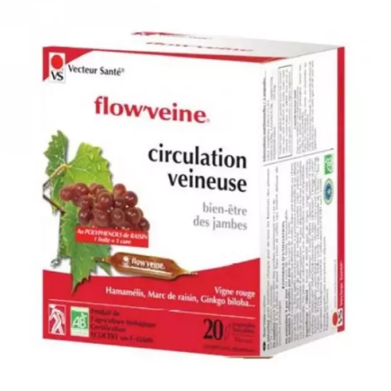 Flow'veine Bio ampoules - 20 ampoules de 15 ml