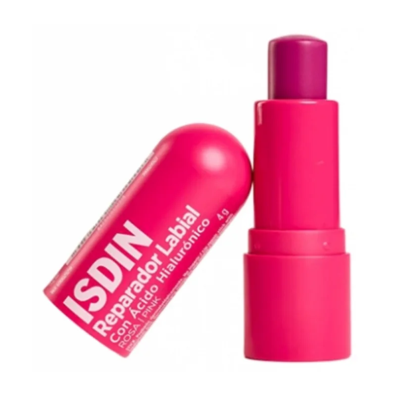 ISDIN Baume à Lèvres Réparateur à l'Acide Hyaluronique 4 g - Couleur :  Rose