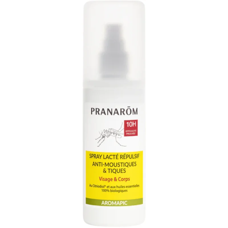 Pranarôm Aromapic Milky spray pour moustiques & Tiques 100ml