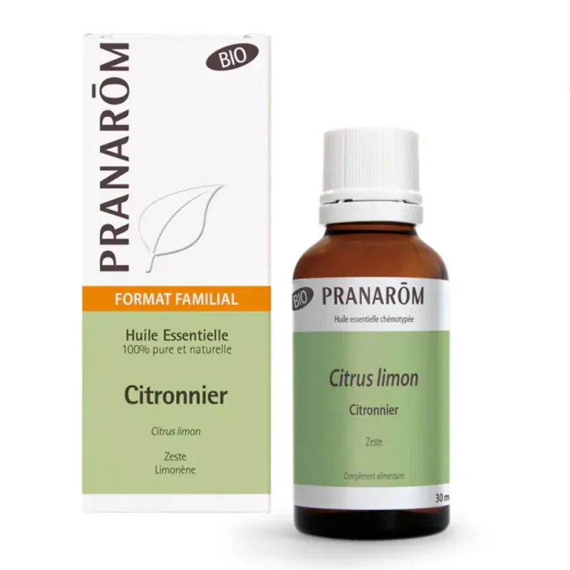 Pranarôm Huile Essentielle Citronnier (Citrus limon) Bio 30 ml