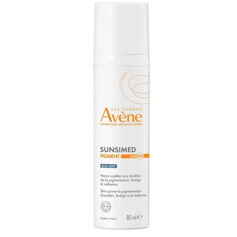 Avène Solaire Sunsimed Pigment SPF50+ UVB UVA Lumière Bleue 80ml