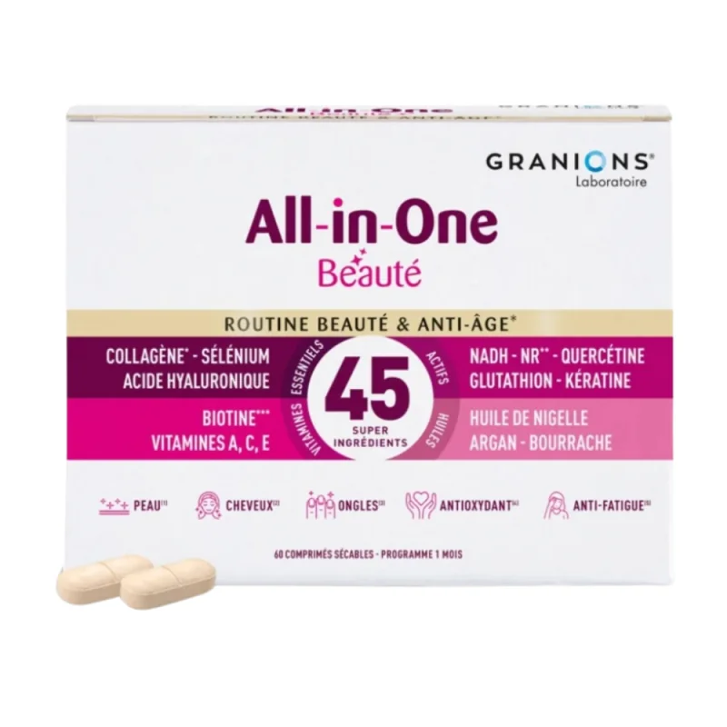 Granions All In One Routine beauté & anti-âge – 60 comprimés