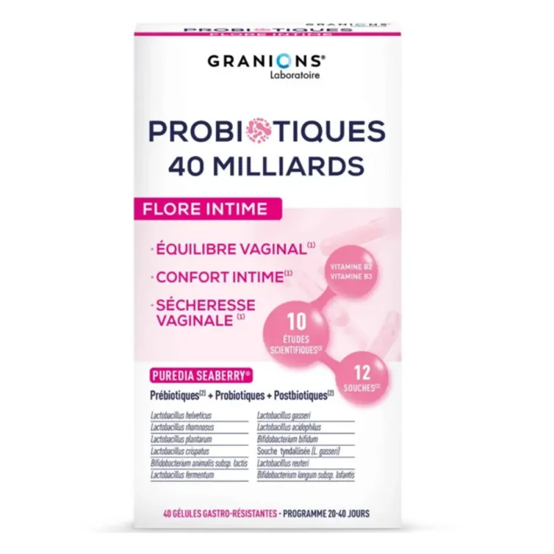 Granions Probiotiques Flore Intime 40 gélules