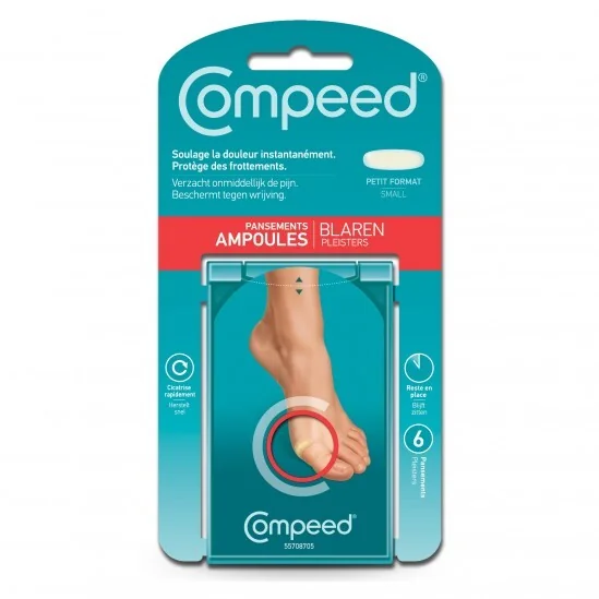 Compeed Pansements Ampoules Petit Format Pour le côté du pied x 6