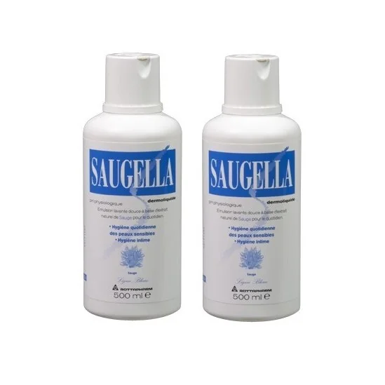 Saugella Dermoliquide bleu 2x500ml