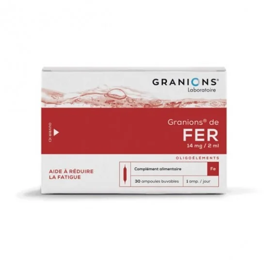 Granions de fer 30 ampoules 60ml