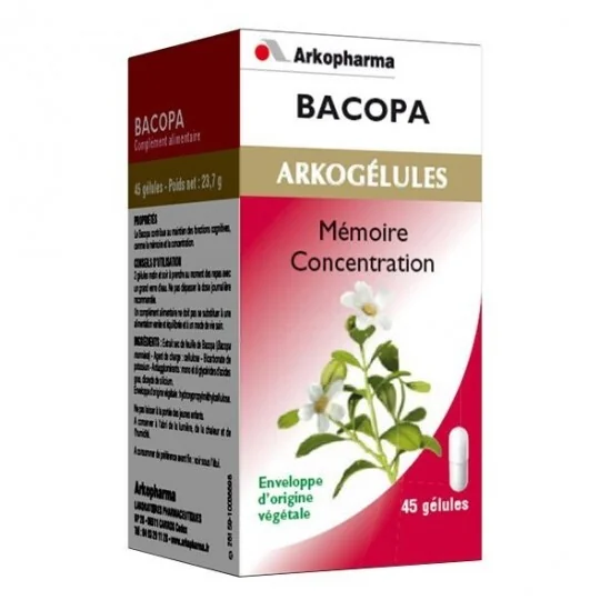 Arkopharma Arkogélules Bacopa 45 gélules