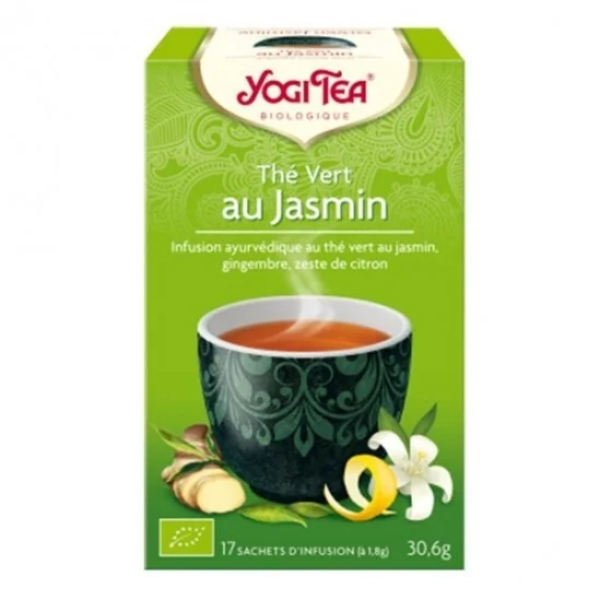 Yogi Tea thé vert au jasmin 17 sachets