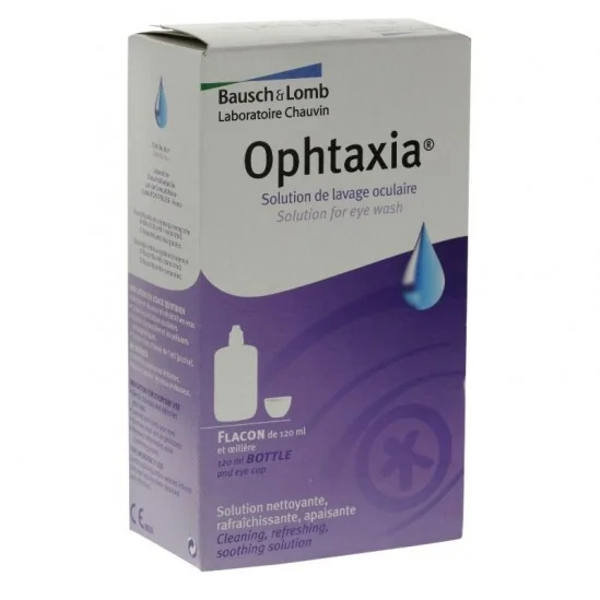 Bausch&Lomb ophtaxia solution lavage oculaire et oeillère 100ml