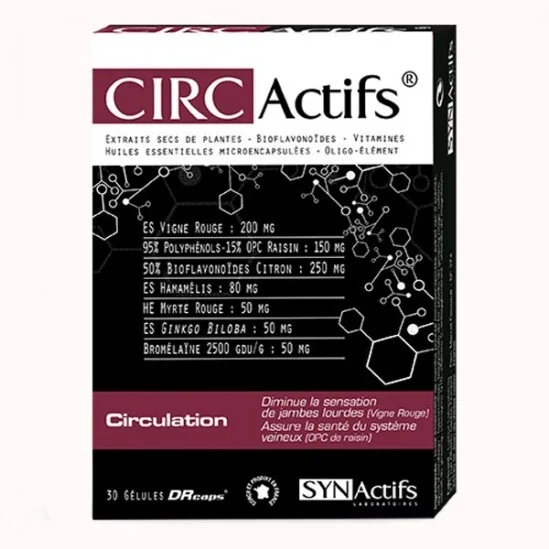 Synactifs Circ Actifs circulation 30 gélules