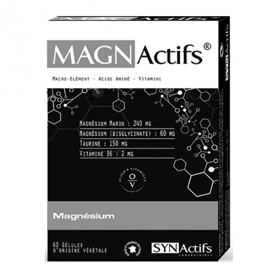 Synactifs Magn Actifs magnésium 60 gélules