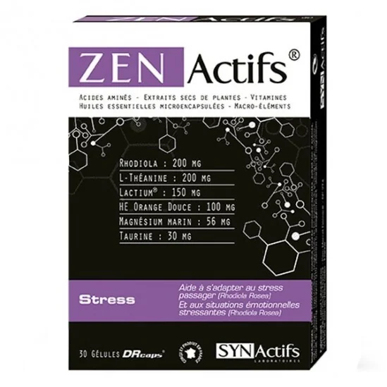 Synactifs Zenactifs stress 30 gélules