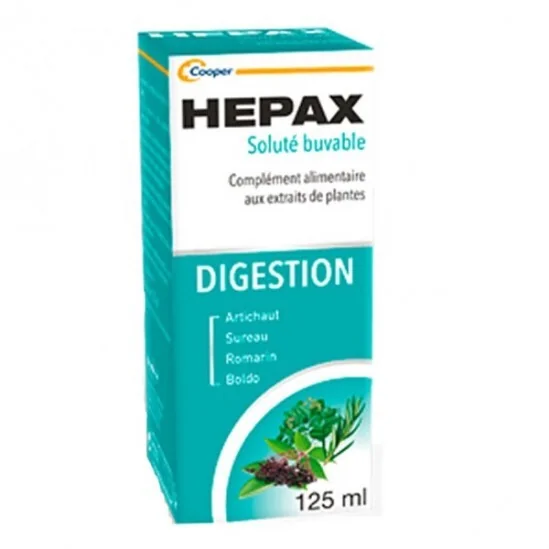 Tradiphar Hepax soluté buvable digestion 125ml