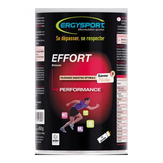 Nutergia Ergysport Boisson Effort Peche 450g