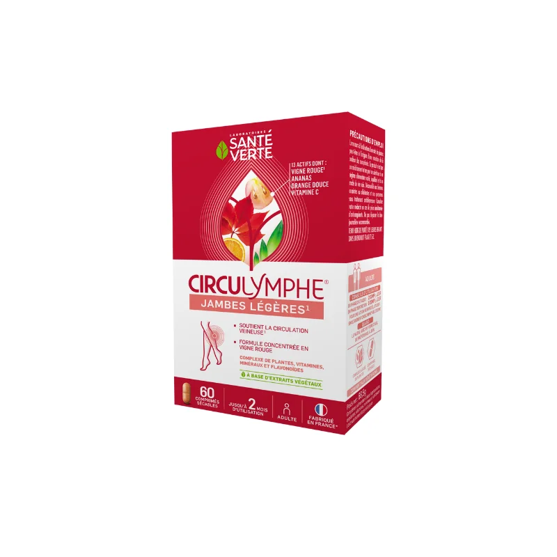 Santé verte circulymphe 60 comprimés