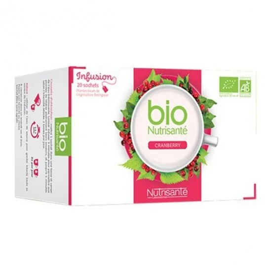 Nutrisanté infusion bio cranberry 20 sachets