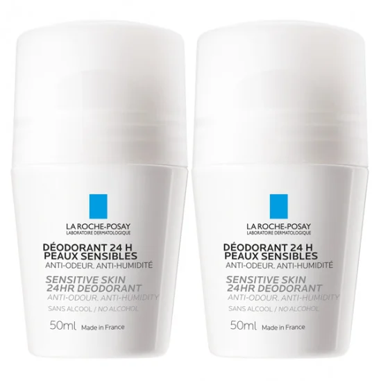 La roche-posay déodorant 24h peaux sensibles 2x50ml