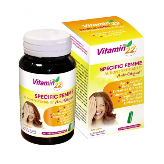 Ineldea vitamin'22 specific femme 60 gélules