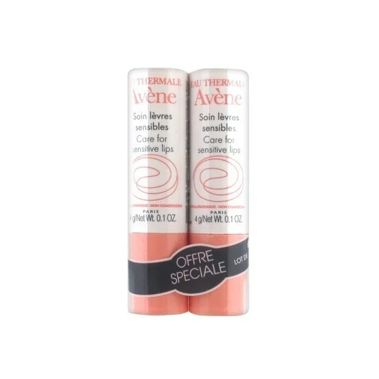 Avène soin lèvres sensibles lot de 2x4g