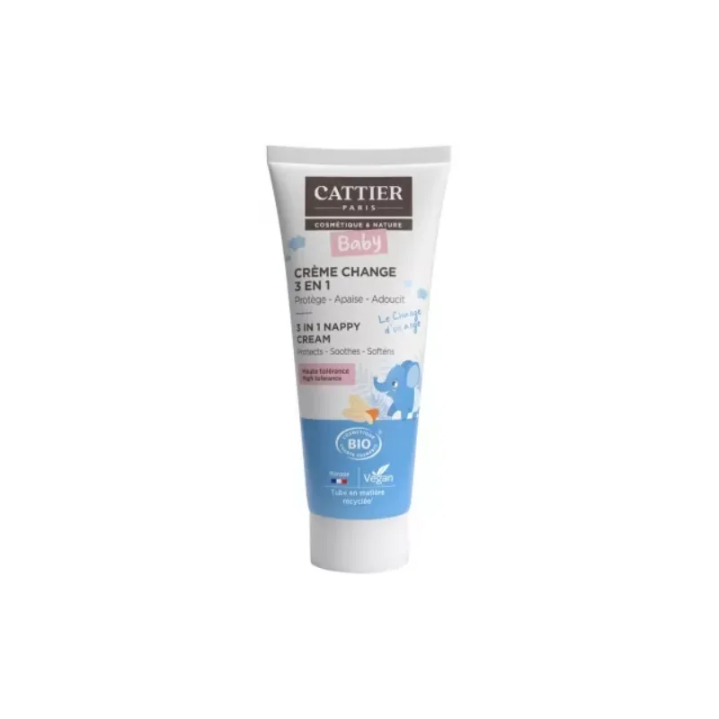 Cattier bébé crème change 3 en 1 - 75ml