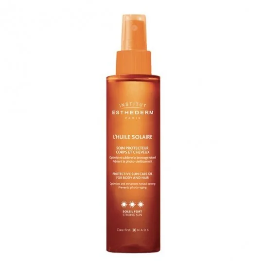 Esthederm l'huile solaire corps & cheveux soleil fort 150ml