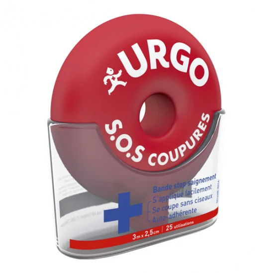 Urgo sos coupures bande auto-adhérente 3mx2,5cm
