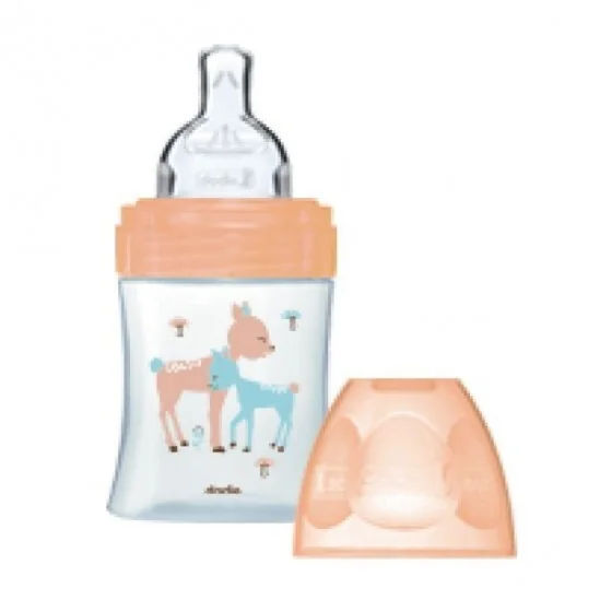 Dodie Biberon Biche  en verre et tétine ronde 3 vitesses 150ml