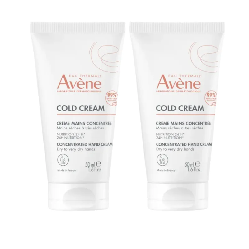 Avène Cold Cream Crème Mains Concentrée lot de 2 x 50ml