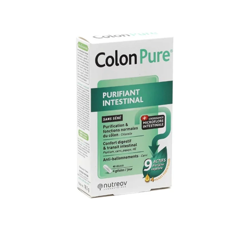 Nutreov Colon Pure Detox Intestinal  80 Gélules