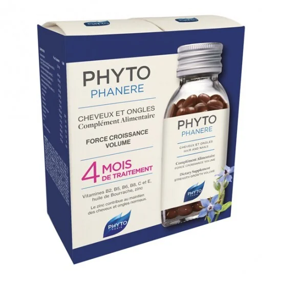 Phyto phytophanère cheveux et ongles force croissance 240 capsules