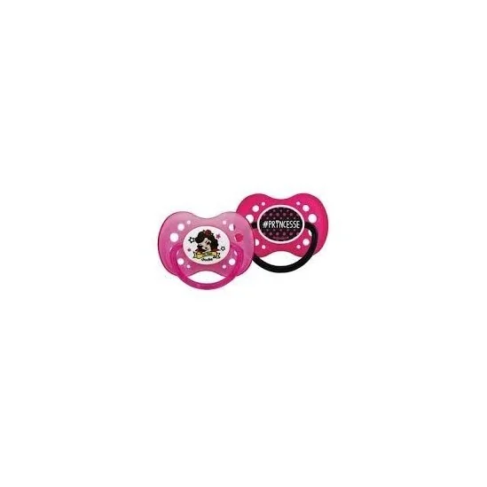 Dodie Sucette Anatomique Silicone Avec Anneau Collection Pinup Princesse + de 18 Mois
