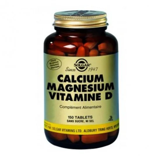 Solgar calcium, magnesium et vitamine D 150 tablets