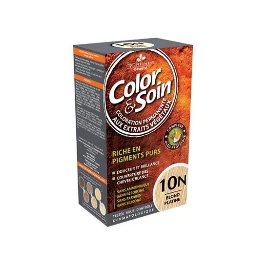 Les 3 chênes color & soin 10N blond platine 135ml
