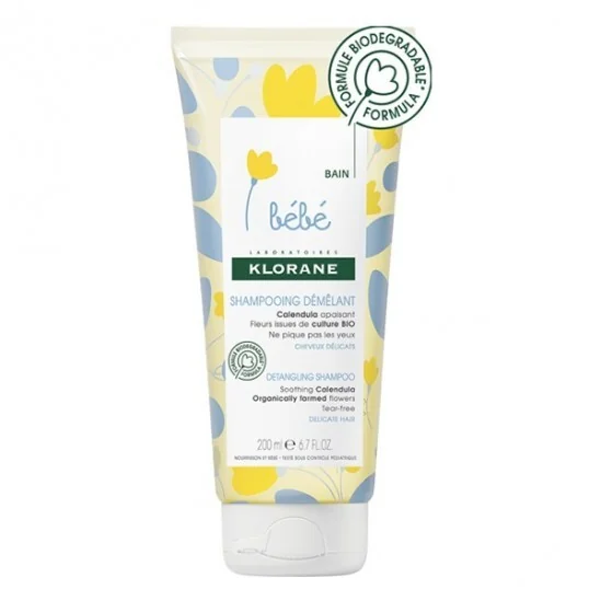 Klorane shampoing démêlant au calendula tube 200ml