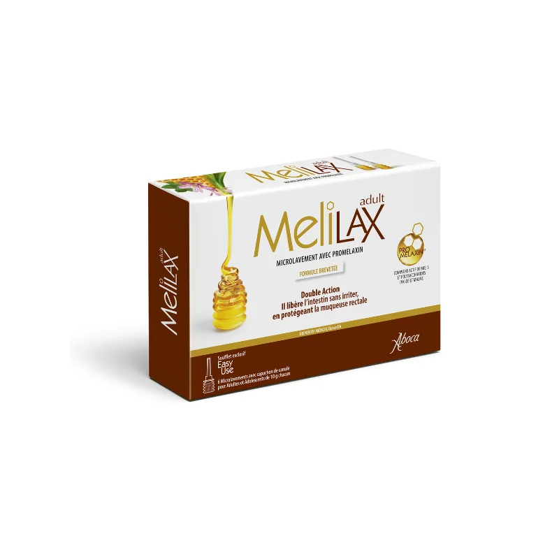 Aboca melilax adultes/adolescents 6 microlavements avec promelaxin x10g