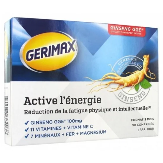 Gerimax active l’énergie 90 comprimés