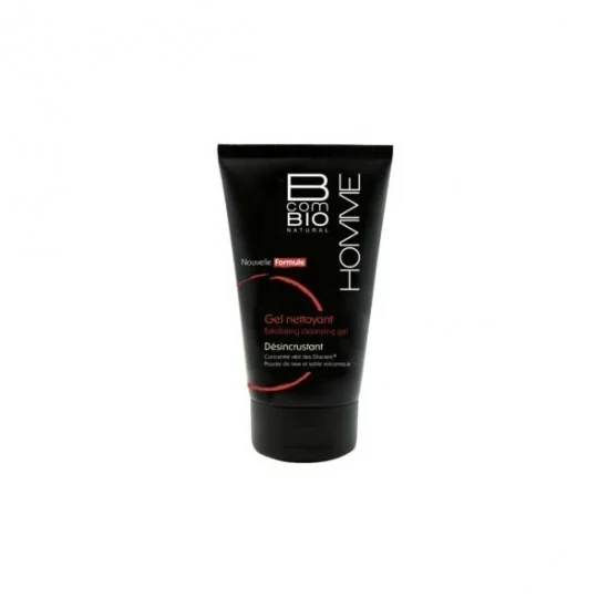 B com bio homme gel nettoyant désincrustant 125ml