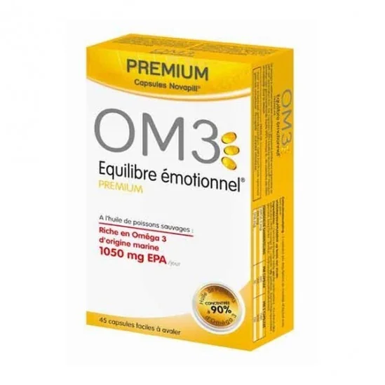 Om3 équilibre émotionnel premium complément alimentaire 45 capsules